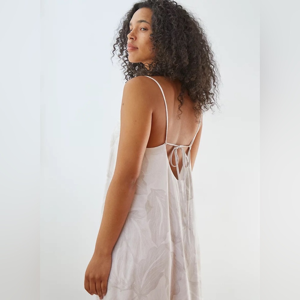 Aritzia Wiltred Whirlwind Light Birch New Summer Vacation Maxi Dress Size M